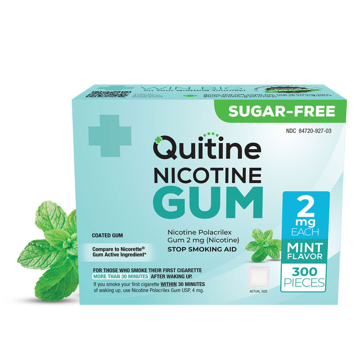 Quitine Nicotine Gum 2mg Classic Mint 300 Pieces