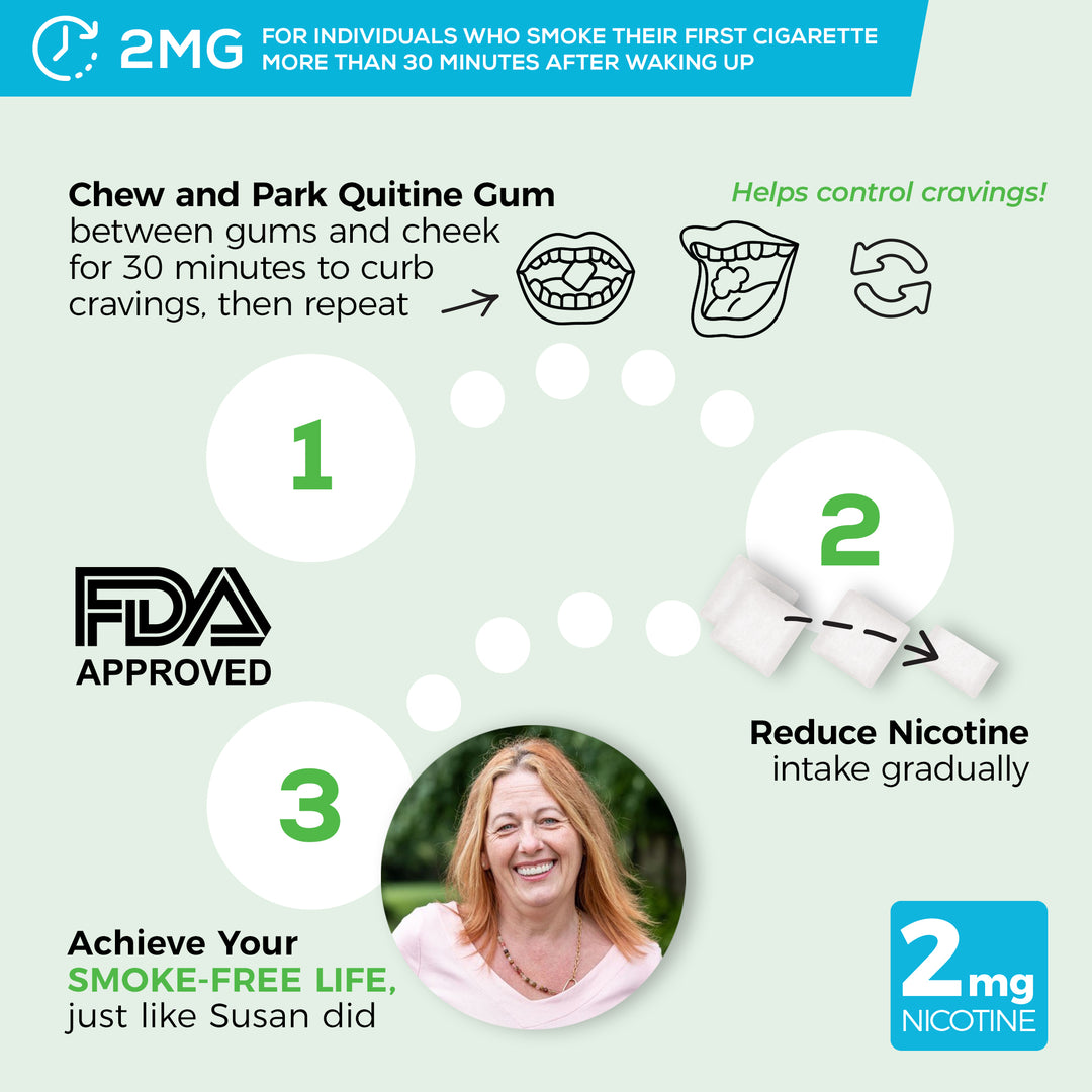 2mg Classic Nicotine Gum Mint | 300 Count