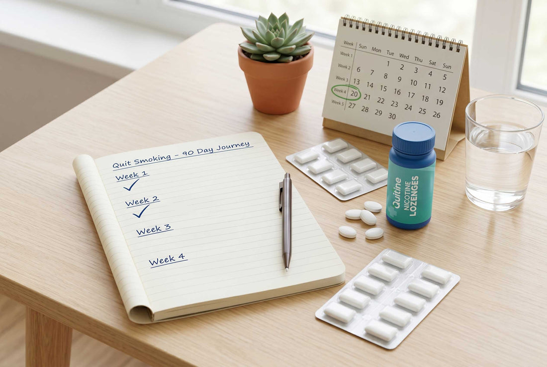 Combining Medications (Varenicline, Bupropion) with a 90-Day Behavioral Plan - Quitine