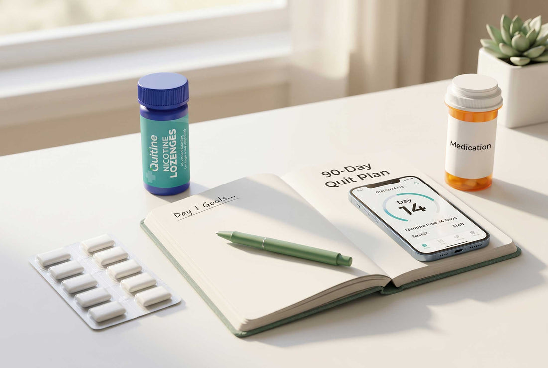 Choosing the Right Tools: NRT, Medications, Apps, and Journals for a 90-Day Plan - Quitine