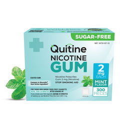 Quitine Nicotine Gum 2mg Classic Mint 300 Pieces