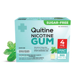 Quitine Nicotine Gum 4mg Classic Mint 300 Pieces