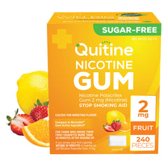 Quitine Nicotine Gum 2mg Traditional Fruit 240 Pieces