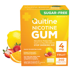 Quitine Nicotine Gum 4mg Traditional Fruit 240 Pieces