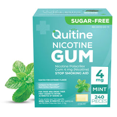 Quitine Nicotine Gum 4mg Traditional Mint 240 Pieces