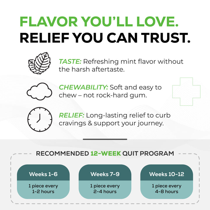 Quitine Nicotine Gum 4mg Traditional Mint 240 Pieces
